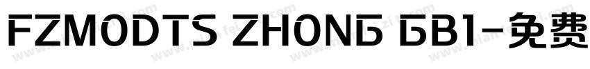 FZMODTS ZHONG GB1字体转换
